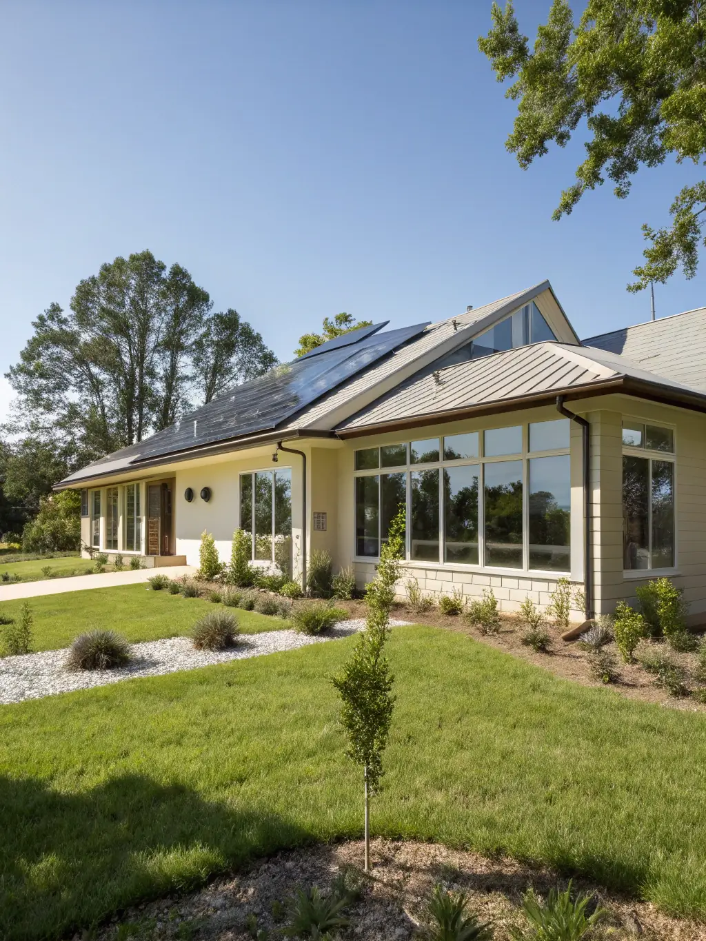 A high-resolution image of a revitalized property featuring eco-friendly and sustainable design elements, highlighting Golden Gate Investor's commitment to sustainability.