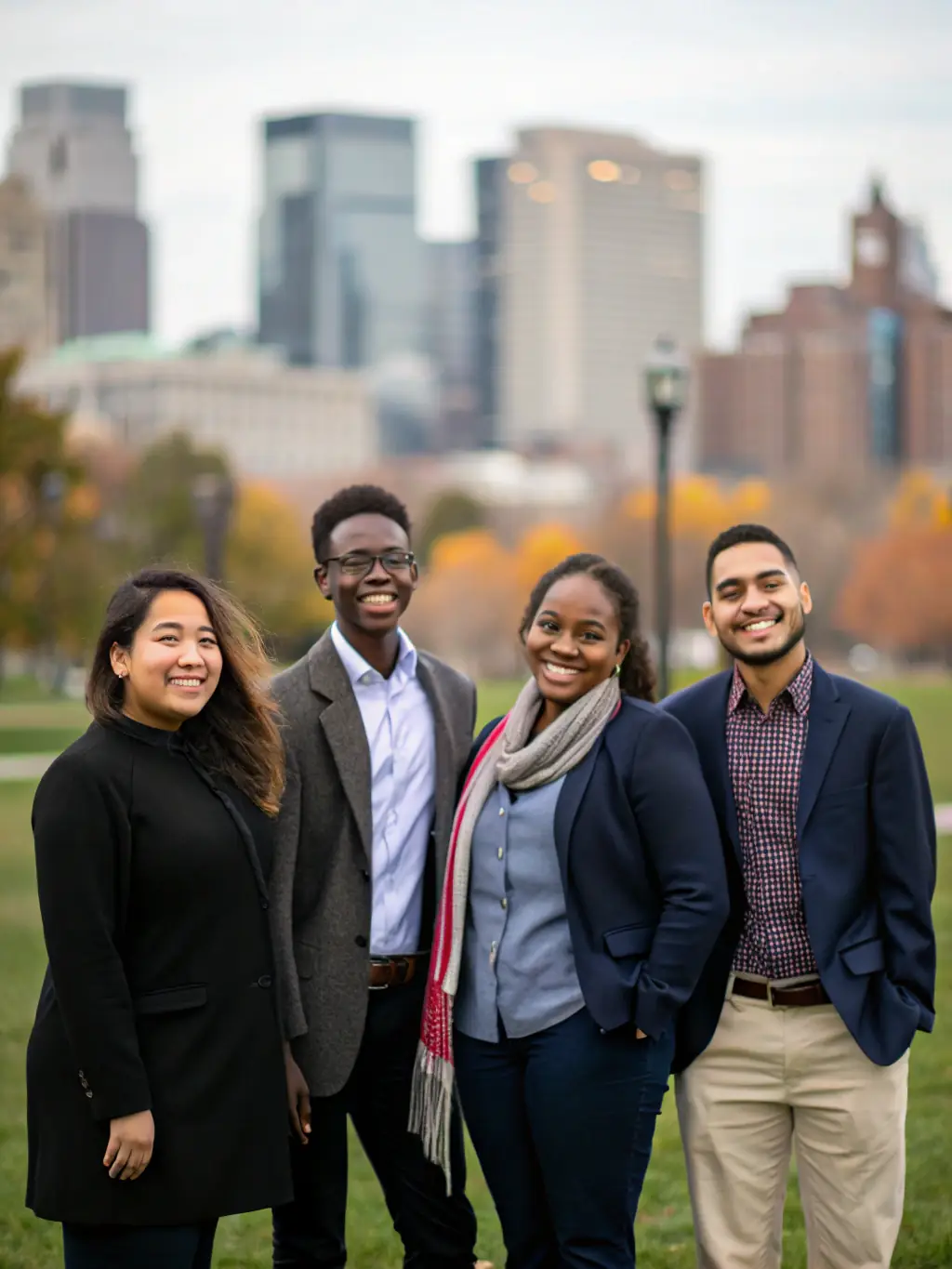 A photograph of a diverse group of people collaborating on a real estate project, symbolizing community impact and shared success in Golden Gate Investor's projects.